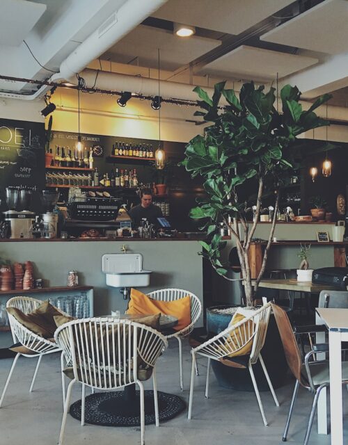 interior of a coffee shop
